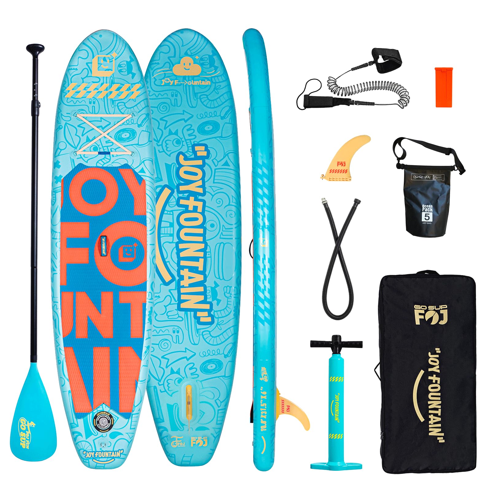 Foj joyfountain 6inches Thick Inflatable SUP for All Skill Levels